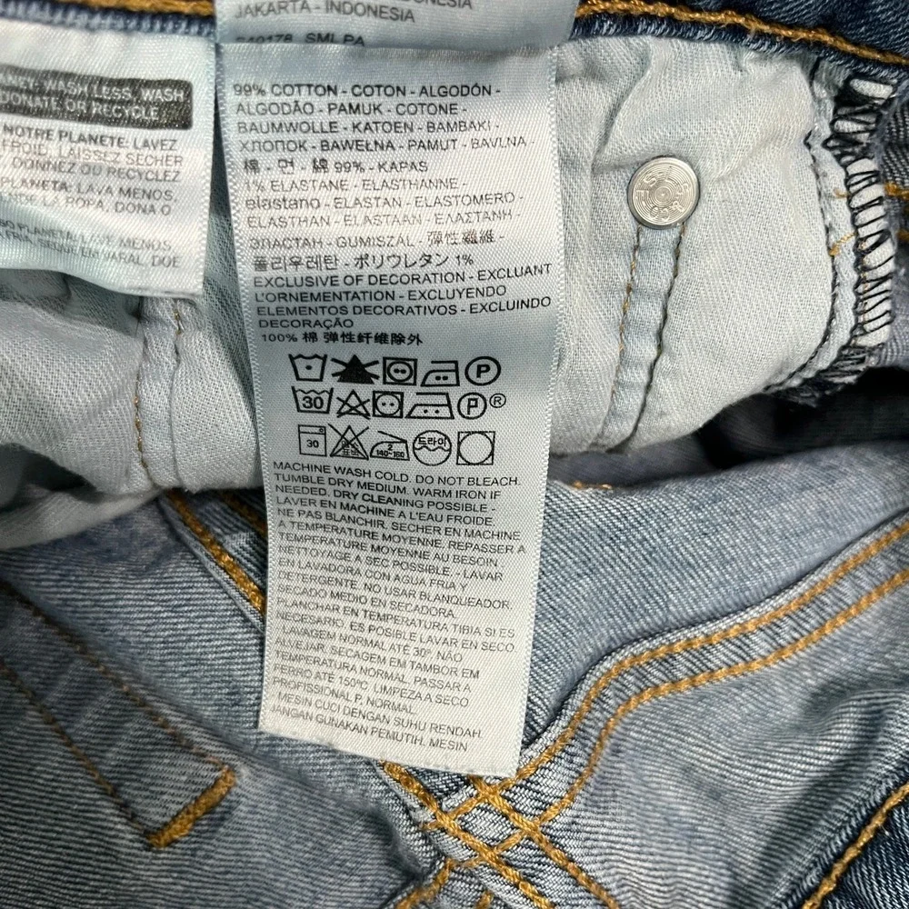 Levi's 511 Jeans Mens Size 32X34 Blue Medium Wash Denim Straight Leg‎ Everyday